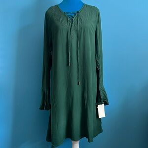 Green Flowy Dress (L) - New